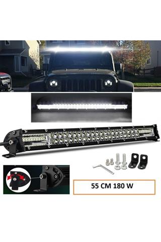 Off Road Led Bar Çift Sıra 55 cm  Beyaz Sarı Mod
