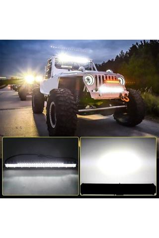 Off Road Led Bar Çift Sıra 55 cm  Beyaz Sarı Mod
