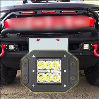 Off Road Led Çalışma ve Tampon Sis Lambası 1 Adet 12-24V Traktör Tır Kamyon ATV Yüksek Performanslı Metal Sis Farı