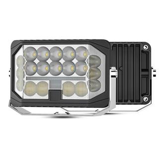 Off Road Sis Farı Modifiye Gündüz Led 7 inç 177mm Çift Renk Spot Delici Işık Sarı Gündüz Oto Lambası