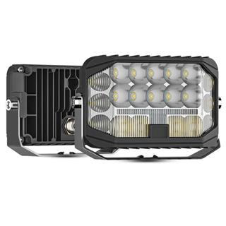 Off Road Sis Farı Modifiye Gündüz Led 5 inç 130mm Çift Renk Spot Delici Işık Sarı Gündüz Oto Lambası