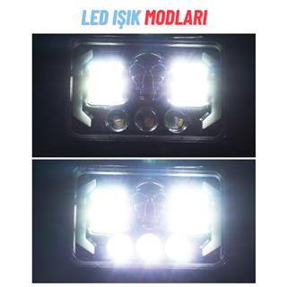 Off Road Spotled Delici Skull Renk Animasyonlu 60 W Sis Farı Ve Çalışma Lambası Ultra Parlak