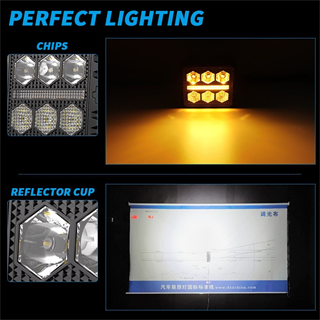 Off Road Tampon Ve Kaput Led 3 İnç Gündüz Led Sis Farı Çalışma Lambası Kablo Set Takım Led Lamba