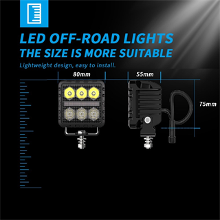 Off Road Tampon Ve Kaput Led 3 İnç Gündüz Led Sis Farı Çalışma Lambası Kablo Set Takım Led Lamba