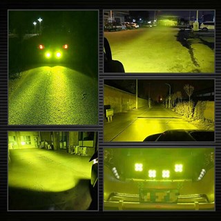 Off Road Ve Arazi Aracı 3 inç Amber Sarı Renk Çalışma Ve Sis Lambası 1 ADET