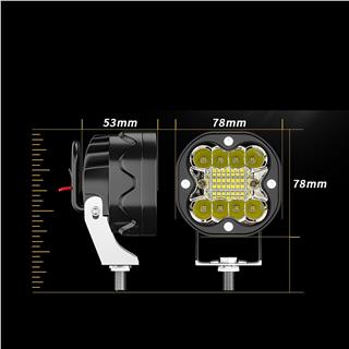 Off Road Ve Arazi Aracı 3 inç Çalışma Ve Sis Lambası SARI RENK 2 ADET