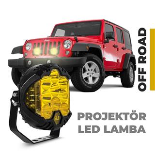 Offroad Projektör Shooter Led Lamba 7 Inç Turuncu Baja Style 1 ADET
