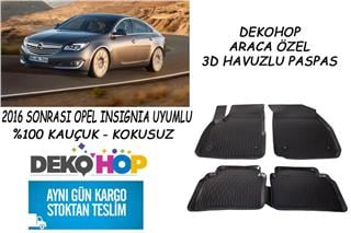 OPEL INSIGNIA 2016 SONRASI Araca Özel Oto Paspas 3D Havuzlu Kauçuk