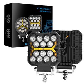 Oto Çalışma Lambası 4 İnç Selamlamalı Off Road Led Işık Sis Farı Ve Projektör Led Işık 12/24V