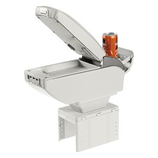 Oto Kolçak Sürgülü ve Usb Şarj Girişli Tüm Araçlara Uyumlu Kol Dayama 7 USB Girişli  Kolçak GRİ
