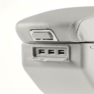 Oto Kolçak Sürgülü ve Usb Şarj Girişli Tüm Araçlara Uyumlu Kol Dayama 7 USB Girişli  Kolçak GRİ
