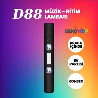 Oto Led Dekorasyon Magnet Tavan Disko DJ Led Ambians Lambası