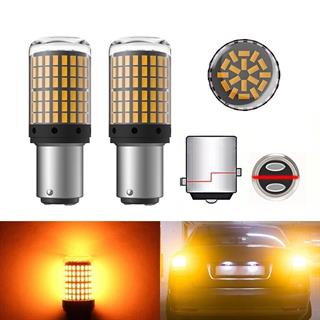 Oto Led Park Ve Fren Ampulü 1157  P21/9W Çift Tırnak 144 Led Turuncu Ampul 2 ADET