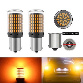 Oto Led Sinyal ve Park Ampulü TURUNCU Ultra Parlak 1156 TEK TIRNAK  9w 144 Led  BA15S 