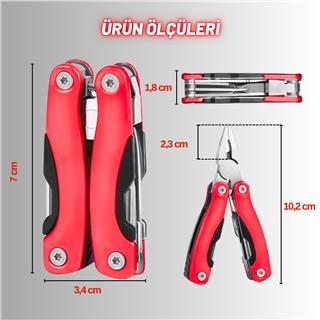 Outdoor Mini Katlanır Pense Çakı Bıçak Kamp Piknik Balıkçılık Doğa Çok Fonksiyonlu Katlanır Alet Seti