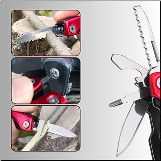 Outdoor Mini Katlanır Pense Çakı Bıçak Kamp Piknik Balıkçılık Doğa Çok Fonksiyonlu Katlanır Alet Seti