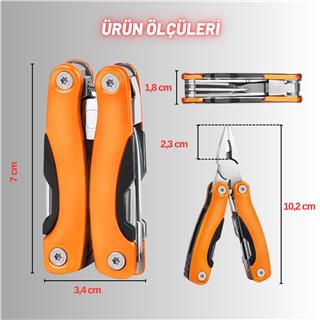 Outdoor Mini Katlanır Pense Çakı Bıçak Kamp Piknik Balıkçılık Doğa Çok Fonksiyonlu Katlanır Alet Seti