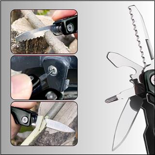 Outdoor Mini Katlanır Pense Çakı Bıçak Kamp Piknik Balıkçılık Doğa Çok Fonksiyonlu Katlanır Alet Seti