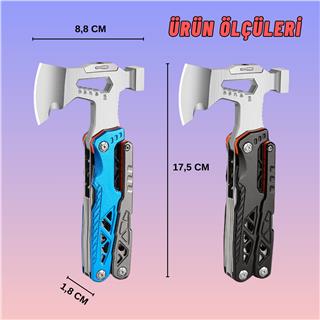 Outdoor Profesyonel Balta Çakı Çekiç Pense Kamp Piknik Ve Doğa Çok Fonksiyonlu Alet Seti