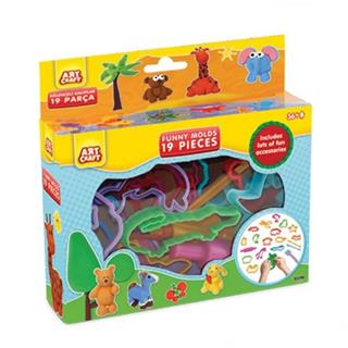 Oyun Hamuru Eğlenceli Kalıplar 19 Parça