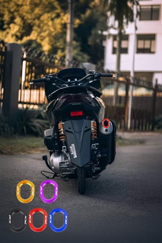 Pcx Cnc Metal Egzoz Ucu KIRMIZI