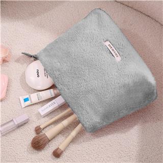 Peluş Makyaj ve Kozmetik Eşya Taşıma Çantası Geniş Hacimli Çanta Organizer