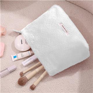 Peluş Makyaj ve Kozmetik Eşya Taşıma Çantası Geniş Hacimli Çanta Organizer