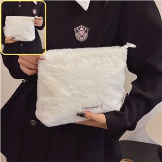 Peluş Makyaj ve Kozmetik Eşya Taşıma Çantası Geniş Hacimli Çanta Organizer