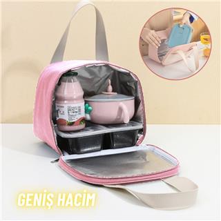Piknik Çantası Sıcak Soğuk Isı Tutucu Yemek Taşıma, Beslenme ve, Günlük İş Yeri ve Seyahat Yemek Çantası