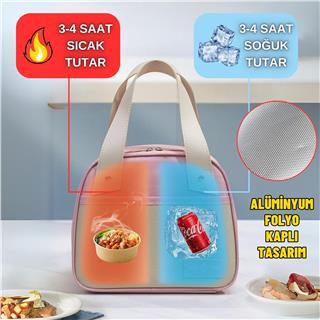 Piknik Çantası Sıcak Soğuk Isı Tutucu Yemek Taşıma, Beslenme ve, Günlük İş Yeri ve Seyahat Yemek Çantası
