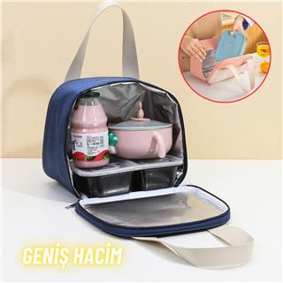 Piknik Çantası Sıcak Soğuk Isı Tutucu Yemek Taşıma, Beslenme ve, Günlük İş Yeri ve Seyahat Yemek Çantası