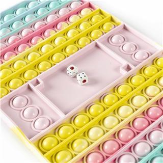 Pop It Push Bubble Tavla Popit Zarlı