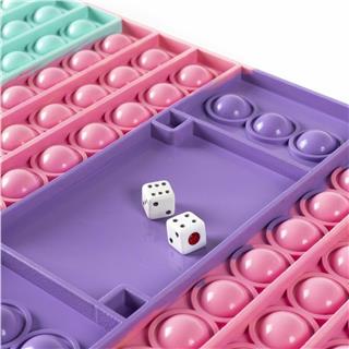 Pop It Push Bubble Tavla Popit Zarlı