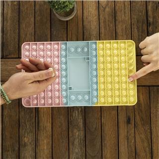 Pop It Push Bubble Tavla Popit Zarlı