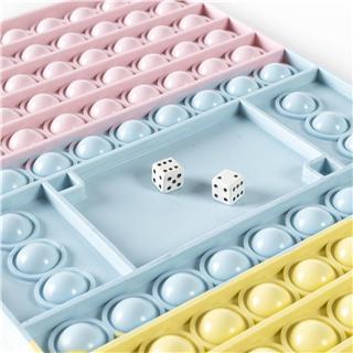 Pop It Push Bubble Tavla Popit Zarlı