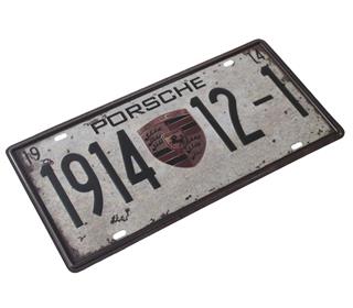 PORSCHE 1914 Classic Dekorasyon Duvar Süsü Metal Retro Tabela 15X30