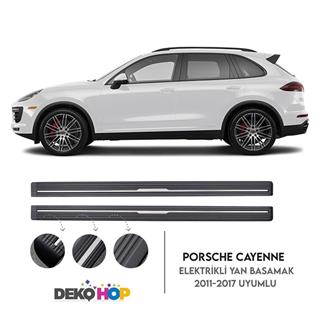 PORSCHE CAYENNE Elektrikli Yan Basamak Seti 2011-2017 Arası Uyumlu