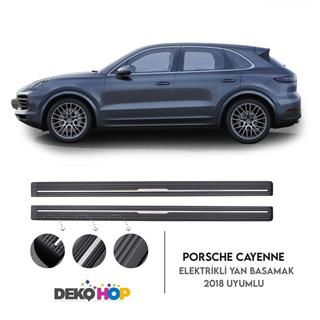 PORSCHE CAYENNE Elektrikli Yan Basamak Seti 2018 Sonrası Uyumlu