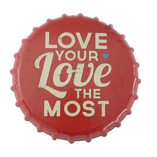 Retro Metal Tabela Duvar Dekorasyon Süsü Love Your The Most