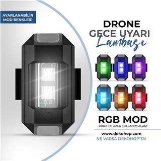Rgb  Drone Bisiklet Otomobil Motosiklet Tekne Çakar Mod Mini İkaz Led Lamba