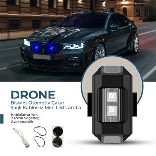 Rgb  Drone Bisiklet Otomobil Motosiklet Tekne Çakar Mod Mini İkaz Led Lamba