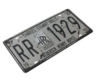 ROLLS ROYCE 1929 Classic Dekorasyon Duvar Süsü Metal Retro Tabela 15X30