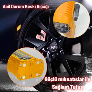 Şarjlı Jet Turbo Fan Araç Kurutucu Led Işık Çakar İkaz Devir Ayarlı Mangal Üfleme Klavye Temizleme