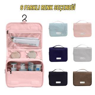 Seyahat Çok Bölmeli Traş Makyaj ve Kozmetik Malzemeleri Taşıma ve Saklama Organizer Çantası