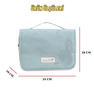 Seyahat Çok Bölmeli Traş Makyaj ve Kozmetik Malzemeleri Taşıma ve Saklama Organizer Çantası