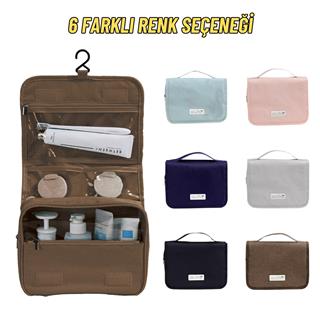 Seyahat Çok Bölmeli Traş Makyaj ve Kozmetik Malzemeleri Taşıma ve Saklama Organizer Çantası