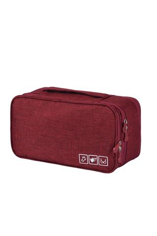 Seyahat Iç Çamaşırı Kişisel Eşya Taşıma Ve Saklama Çantası KIRMIZI