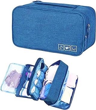 Seyahat İç Çamaşırı Ve Kişisel Eşya Taşıma Ve Saklama Çantası (MAVİ)