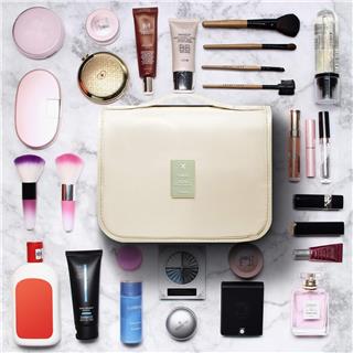 Seyahat Traş Makyaj Kişisel Bakım Kozmetik Ürünleri Çok Bölmeli Organizer Çanta