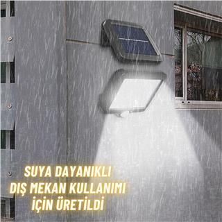 Solar Aydınlatma 120 COB LED Çok Modlu 5 Mt Kablolu Güneş Enerjili Duvar Lambası